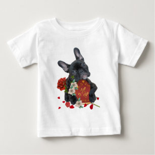 FRENCH BULLDOG VALENTINE APPAREL BABY T-Shirt