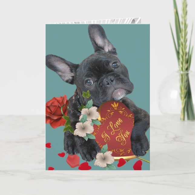 FRENCH BULLDOG VALENTINE CARDS (Front)
