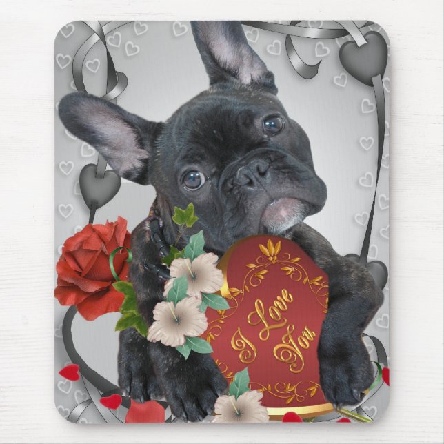 FRENCH BULLDOG Valentine Mousepad (Front)