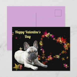 French Bulldog Valentine's Day French Bulldog Postcard