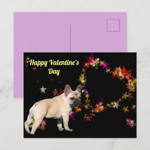 French Bulldog Valentine's Day French Bulldog Postcard