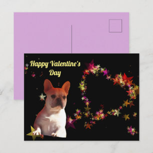 French Bulldog Valentine's Day French Bulldog Postcard