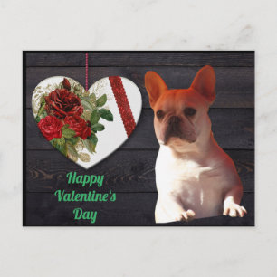 French Bulldog Valentine's Day French Bulldog Postcard