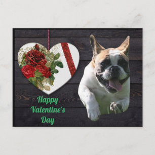 French Bulldog Valentine's Day French Bulldog Postcard