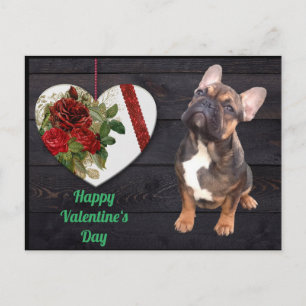 French Bulldog Valentine's Day French Bulldog Postcard