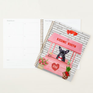 French Bulldog Valentine's Day Kissing Booth Planner