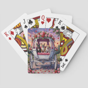 French Bulldog Valentine's Day Poker Cards