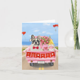 French Bulldog Valentine's Day Truck Card