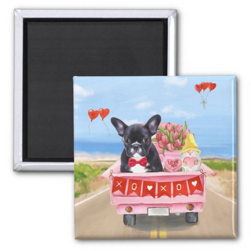 French Bulldog Valentines Day Truck Magnet