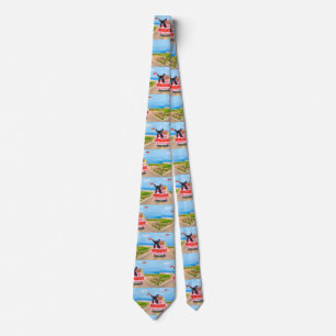 French Bulldog Valentine's Day Truck Neck Tie