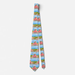 French Bulldog Valentine's Day Truck Neck Tie