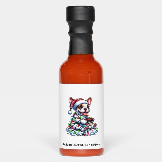 French Bulldog Video Game Controller Light Snow Sa Hot Sauces (Front)