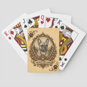 French Bulldog, Vintage Heritage Dog Poker Cards