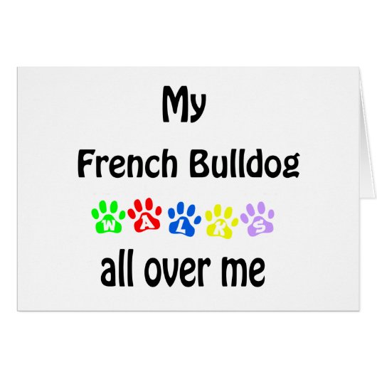 French Bulldog Walks Design (Front Horizontal)