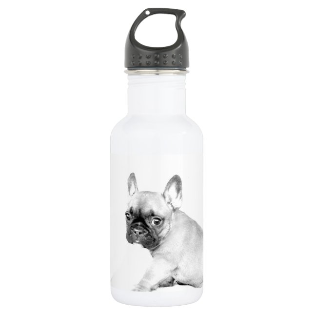 French Bulldog Water Bottle (Front)