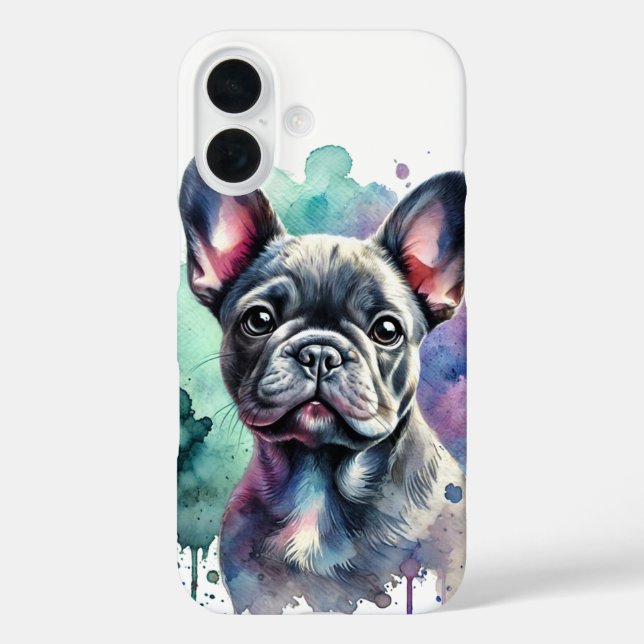 French Bulldog Watercolor Case-Mate iPhone Case (Back)