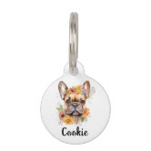 Game On Preschool French Bulldog Gaming Back To Sc Pet ID Tag