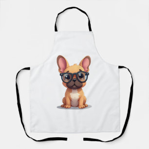 French Bulldog Wearing Glasses Apron