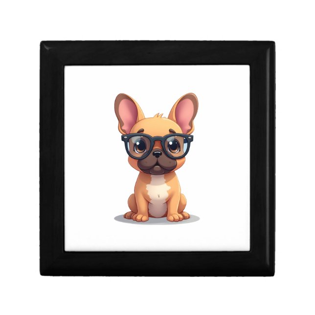 French Bulldog Wearing Glasses Copy Gift Box (Front)