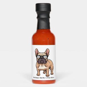 French Bulldog Wearing Glasses Hot Sauces