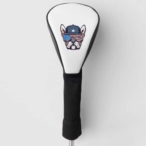 French Bulldog Weekend Party 4th of July Golf Head Cover