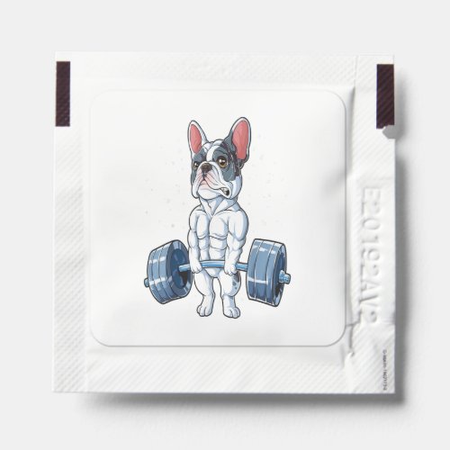 French Bulldog Weight Lifting Funny Gift Hand Sanitizer Packet