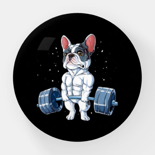 French Bulldog Weightlifting Funny Deadlift Gym Paperweight