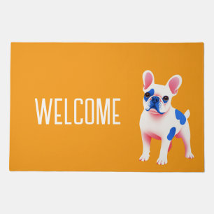 French Bulldog Welcome Colorful Doormat