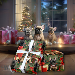 French Bulldog Winter Woof-tales Christmas Wrapping Paper