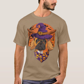French Bulldog Witch Hat JackoLantern Dogs Hallowe T-Shirt