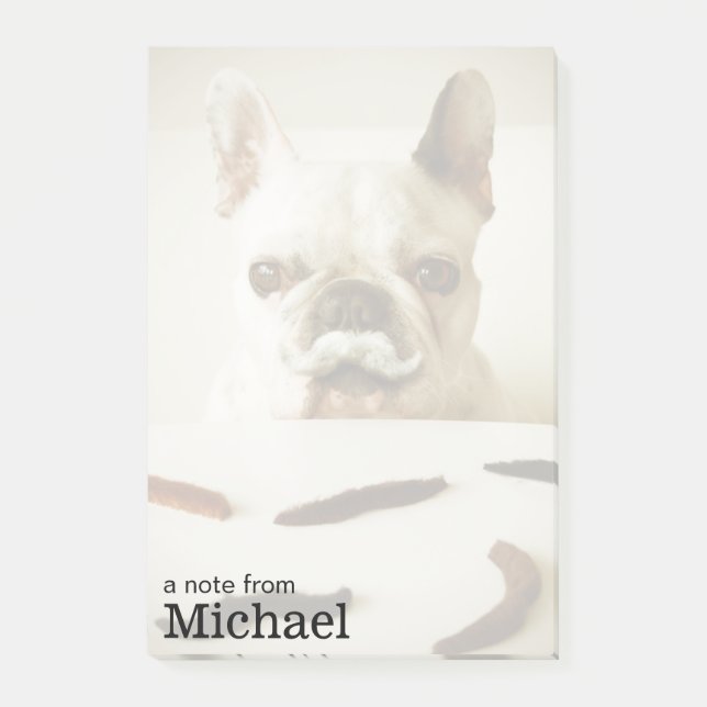 French Bulldog With A Mustache Post-it Notes (Front)