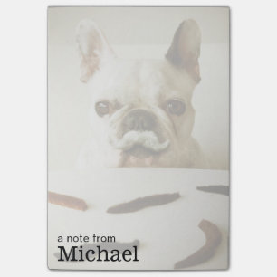 French Bulldog With A Mustache Post-it Notes