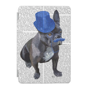 French Bulldog With Blue Top Hat and Moustache iPad Mini Cover