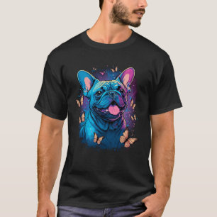 French Bulldog with Butterflies T-Shirt