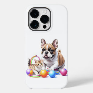 French Bulldog with Cat Case-Mate iPhone 14 Pro Case