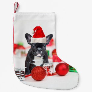 French Bulldog With Christmas Ornaments Small Christmas Stocking