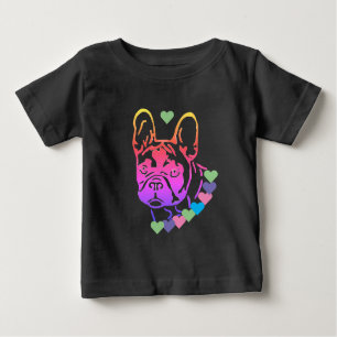 French bulldog with collar baby T-Shirt