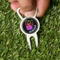 French bulldog with collar divot tool