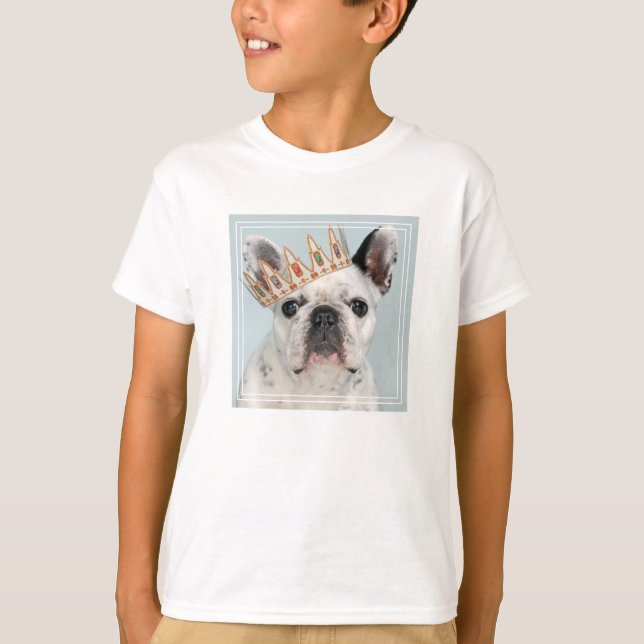 French Bulldog with Crown T-Shirt (Front)