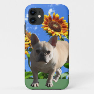 French Bulldog with flowers French Bulldog  iPhone 11 Case