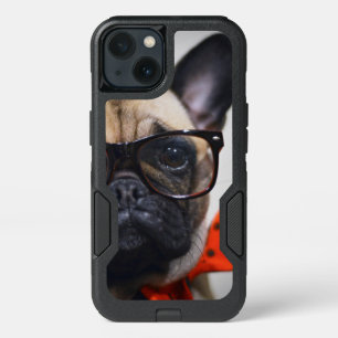 French Bulldog With Glasses And Bow Tie iPhone 13 Case