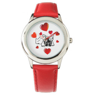 French Bulldog with Heart French Bulldog Watch
