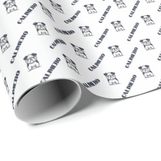 French bulldog with name Wrapping Paper