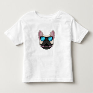 French Bulldog with Sunglasses Toddler T-shirt