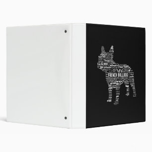 french bulldog words ways to describe my dog 3 ring binder