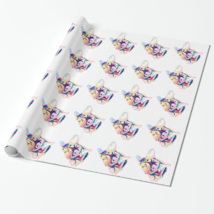 French Bulldog wrapping paper
