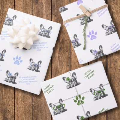 French Bulldog  Wrapping Paper Sheets