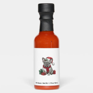 French Bulldog Xmas Lighting Santa French Bulldog  Hot Sauces