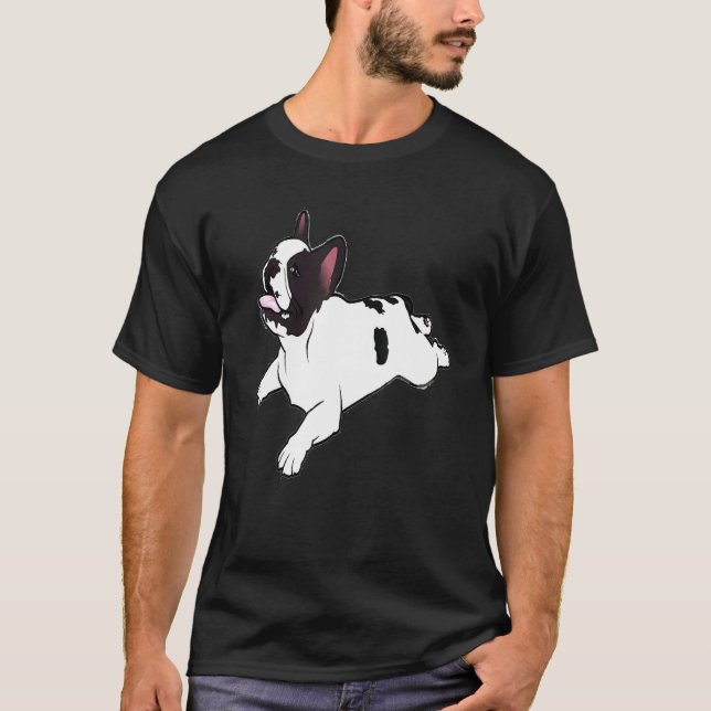 French Bulldog Yoga French Bulldog Yoga Pose T-Shirt (Front)