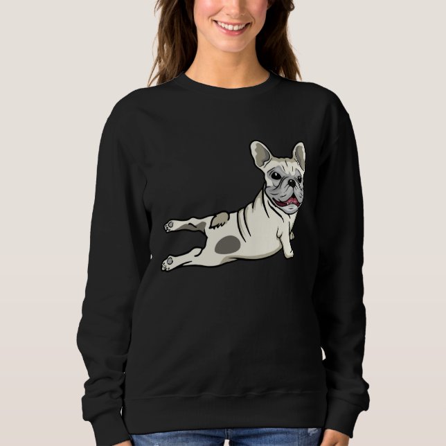 French Bulldog Yoga Frenchie Namaste Men Sweatshirt (Front)